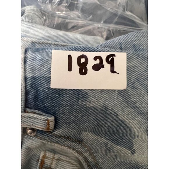 PacSun Womens High-Rise Two-Tone Mom‎ Jeans Size 25 Cotton Blend Blue & White - Picture 13 of 13